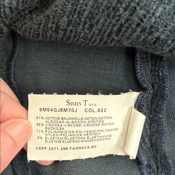 Armani Collezioni Black Textured Single-Button Blazer, 2, Made in Italy - Picture 4 of 5